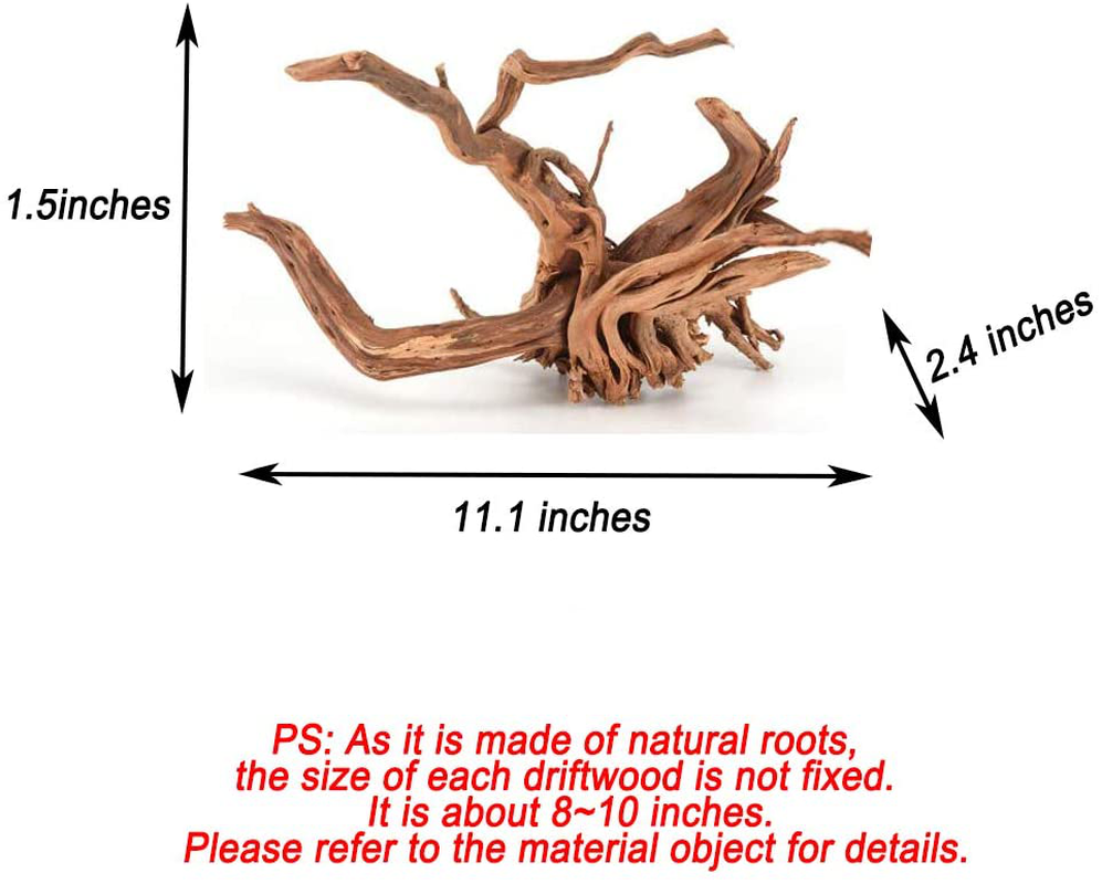 Tfwadmx Aquarium Driftwood, Spider Wood Sinkable Driftwood for Fish Tank Decorations Natural Branches for Reptile Animals & Pet Supplies > Pet Supplies > Fish Supplies > Aquarium Decor Tfwadmx   
