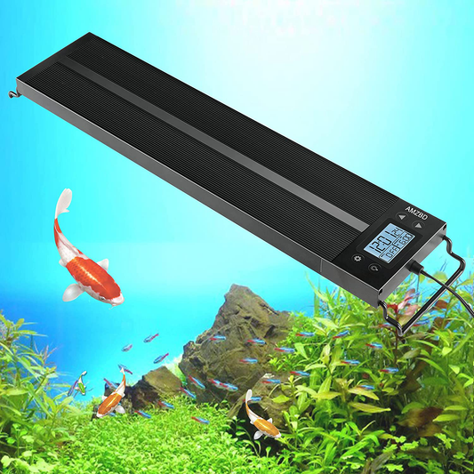 AMZBD Aquarium Light, LED Aquarium Lights for Fish Tank or Plants Tank, Full Spectrum Fish Tank Light, Programmable, Waterproof, Timer&Diy, 12" 18" 24" 30“ 36" 48" 7Colors Fresh Water Light, Extendable Brackets (12-54Inches) Animals & Pet Supplies > Pet Supplies > Fish Supplies > Aquarium Lighting AMZBD 24 - 30 inch(34W)  