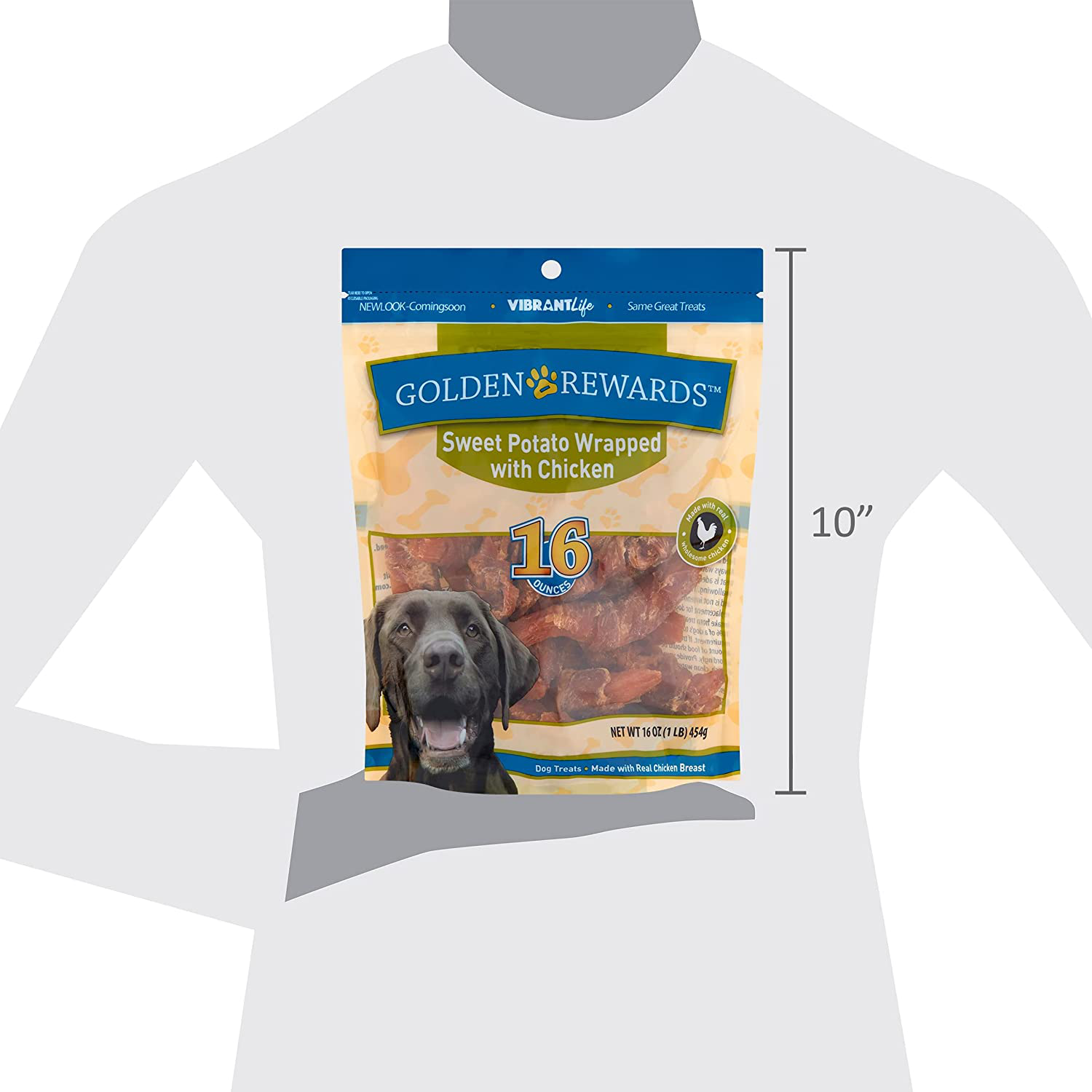 Golden Rewards Sweet Potato Wrapped with Chicken Dog Treats Animals & Pet Supplies > Pet Supplies > Dog Supplies > Dog Treats Golden Rewards   