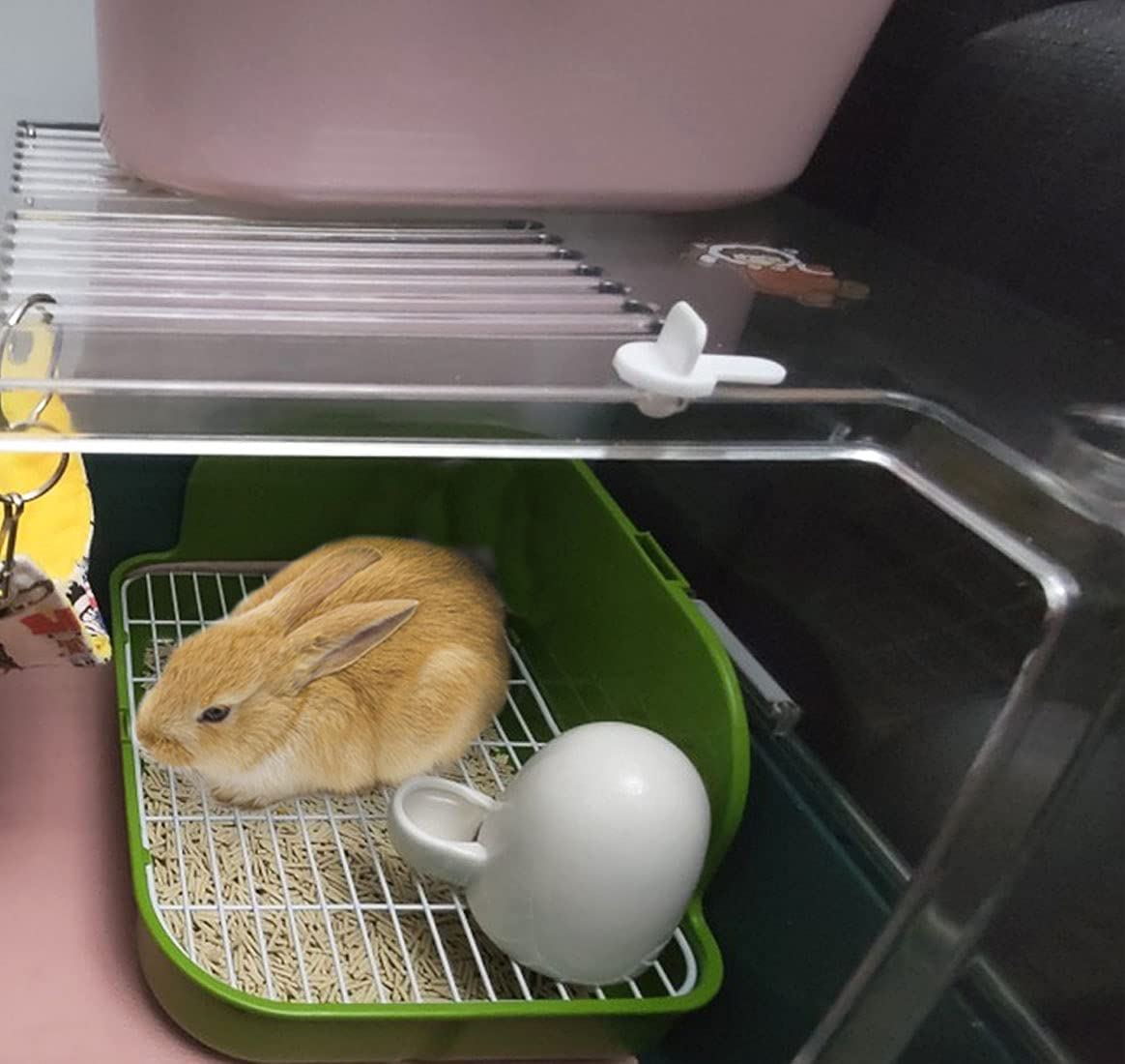 Kathson Large Rabbit Litter Box, Pets Toilet Potty Trainer Tray Corner –  KOL PET