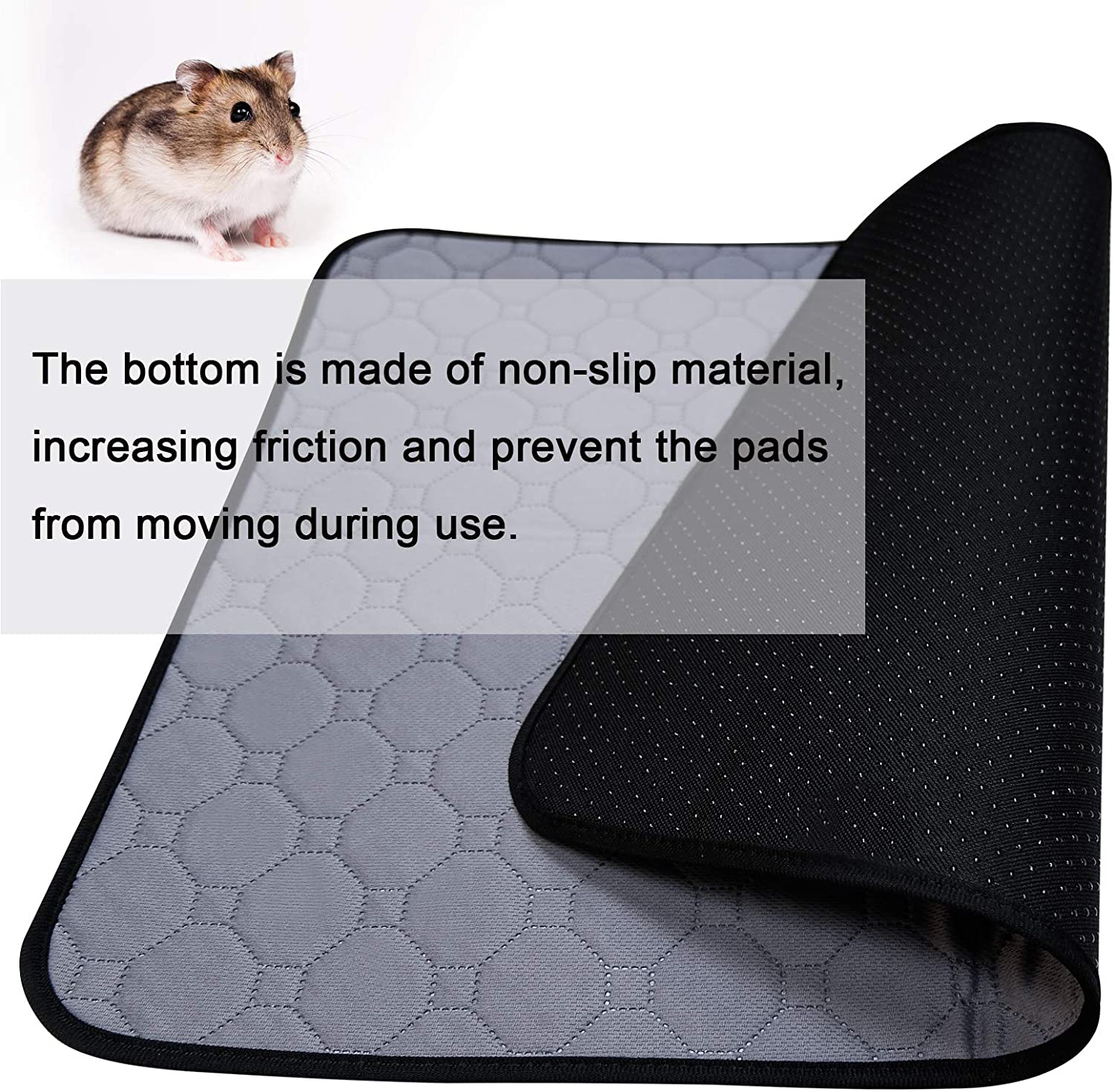 Britimes Guinea Pig Cage Liners, Washable & anti Slip Guinea Pig Bedding Pee Pads Accessories, Absorbent Mat, Grey for Small Animals Animals & Pet Supplies > Pet Supplies > Small Animal Supplies > Small Animal Bedding Britimes   