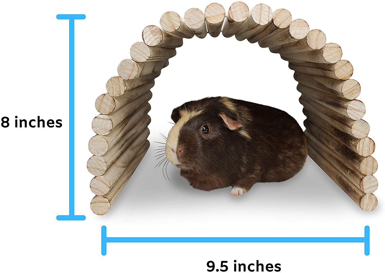 Flexible Wood Hideout - Extra Large - House, Tunnel, Ramp, Bridge, Tube for Guinea Pigs, Ferrets, Hedgehogs, Chinchillas, Small Rabbits, and Other Small Animals - Accessories, Toys, and Supplies Animals & Pet Supplies > Pet Supplies > Small Animal Supplies > Small Animal Habitat Accessories Pulse Brands   