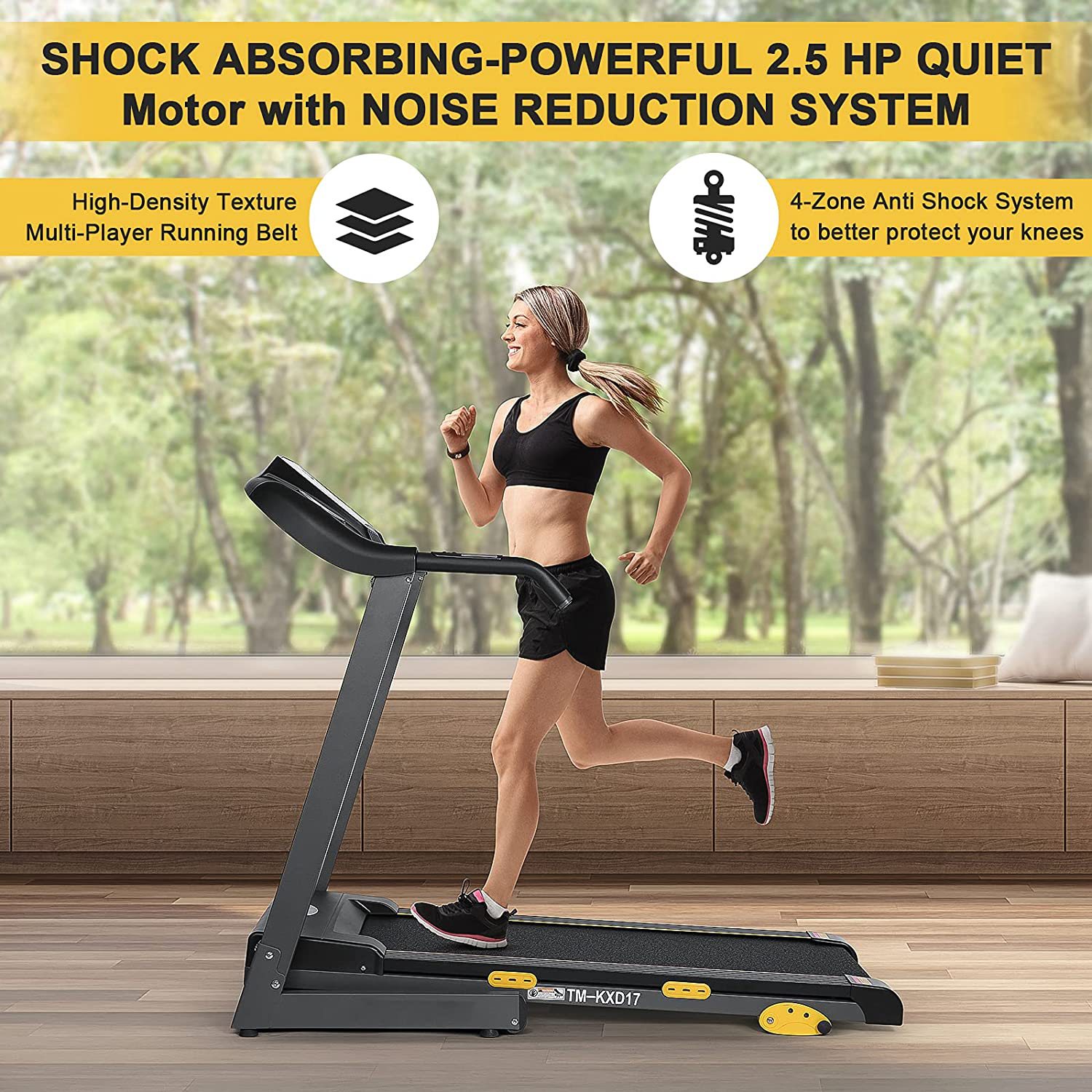 Folding Treadmill Electric Treadmill Motorized Running Machine 17'' Wide Tread Belt W/Incline LCD Display & Cup Holder - Easy Assembly W. 15 Preset Programs for Home Gym Animals & Pet Supplies > Pet Supplies > Dog Supplies > Dog Treadmills N \ A   