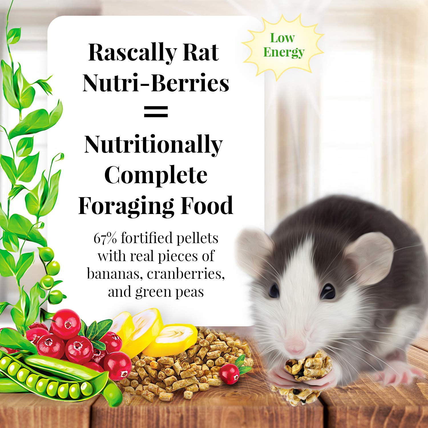 Rascally Rat Nutri-Berries 2.5 Lb Animals & Pet Supplies > Pet Supplies > Small Animal Supplies > Small Animal Food LAFEBER'S   