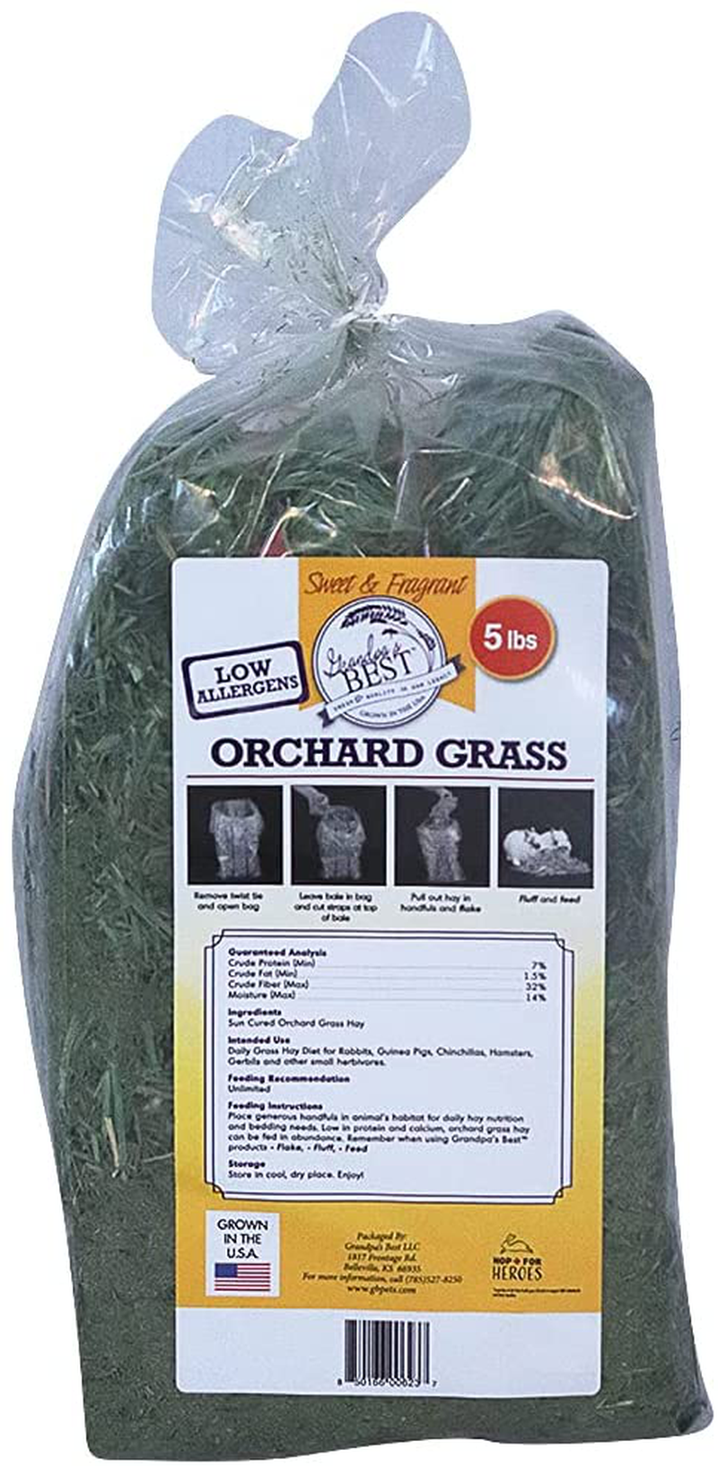 Grandpa'S Best Orchard Grass Bale Animals & Pet Supplies > Pet Supplies > Small Animal Supplies > Small Animal Food Grandpa's Best   