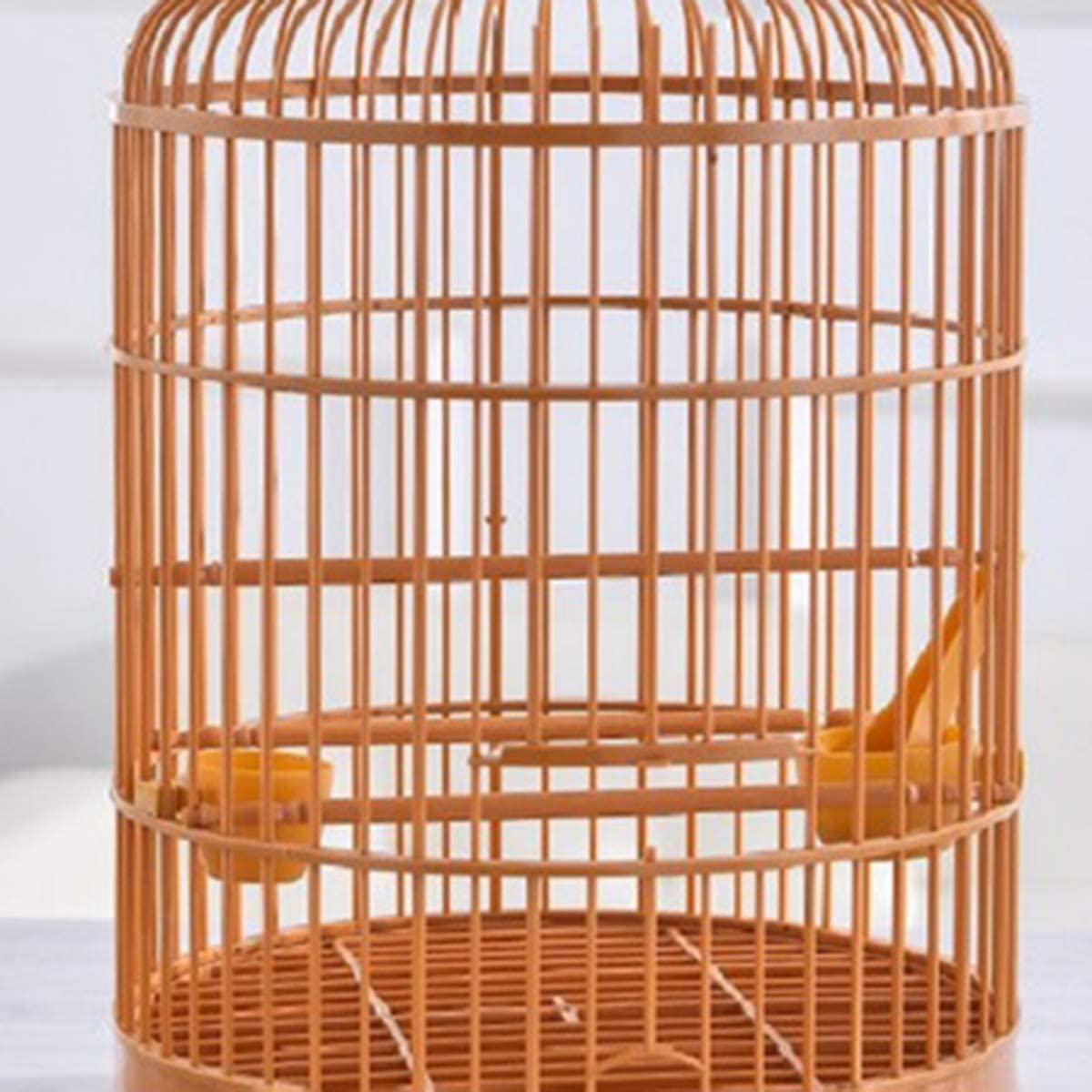 Rehomy Hanging Bird Cage with Feeder, Plastic round Birdcages House Bird Carrier for Small Birds Parrot Parakeets Finches Cockatiels Animals & Pet Supplies > Pet Supplies > Bird Supplies > Bird Cages & Stands Rehomy   