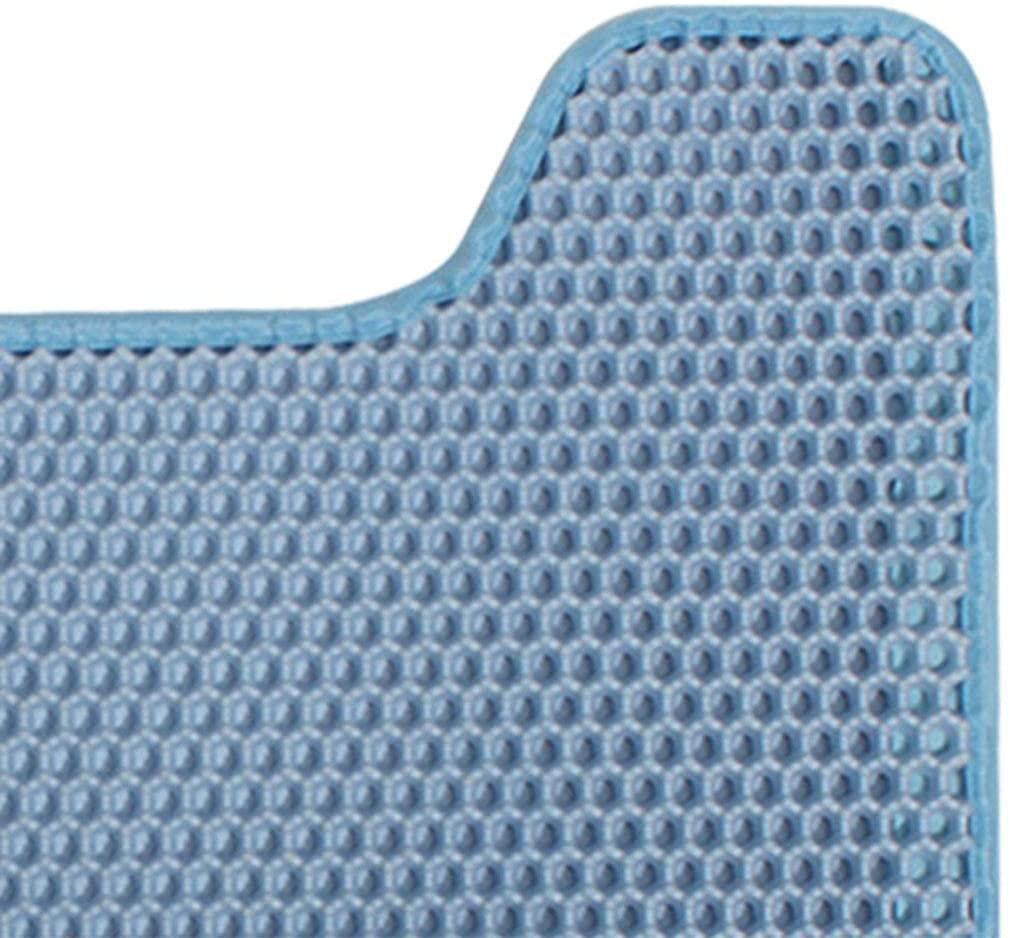 Homyl Non-Slip Cat Litter Mat Pads Washable Rug for Pet Supply Cats Litter Box Kitty - Blue Animals & Pet Supplies > Pet Supplies > Cat Supplies > Cat Litter Box Mats Homyl   