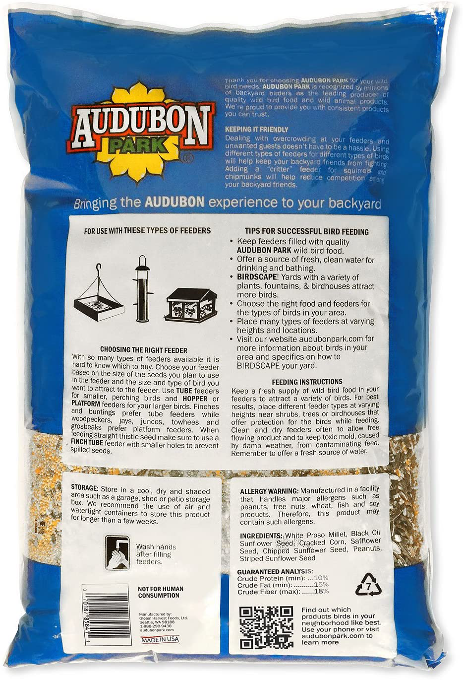 Audubon Park 12241 Songbird Blend Wild Bird Food, 14-Pounds Animals & Pet Supplies > Pet Supplies > Bird Supplies > Bird Food Audubon Park   