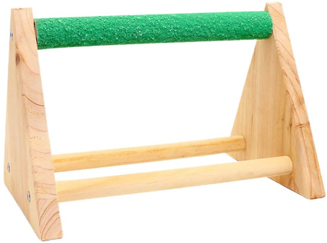 POPETPOP Bird Stand Rack - Chicken Perch Chicken Wood Stand Chicken Toy for Hens Handmade Chicken Swing Bird Perch Stand Toy for Parrot Hens Macaw Animals & Pet Supplies > Pet Supplies > Bird Supplies > Bird Gyms & Playstands POPETPOP   