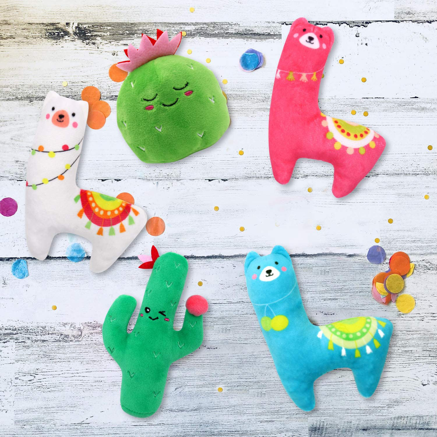 Ciyvolyeen 5Pcs Llama Catnip Cat Toys Cactus Cat Chew Interactive Toy for Cat Lover Gift Indoor Cat Kitty Bite Toys Supplies Llama Gifts Animals & Pet Supplies > Pet Supplies > Cat Supplies > Cat Toys CiyvoLyeen   