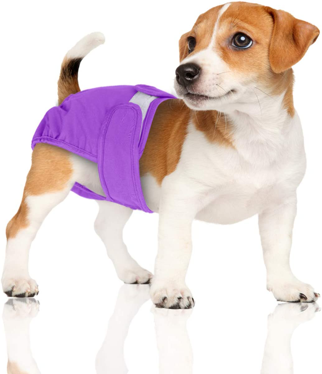 LUXJA Reusable Female Dog Diapers, Washable Wraps for Female Dog