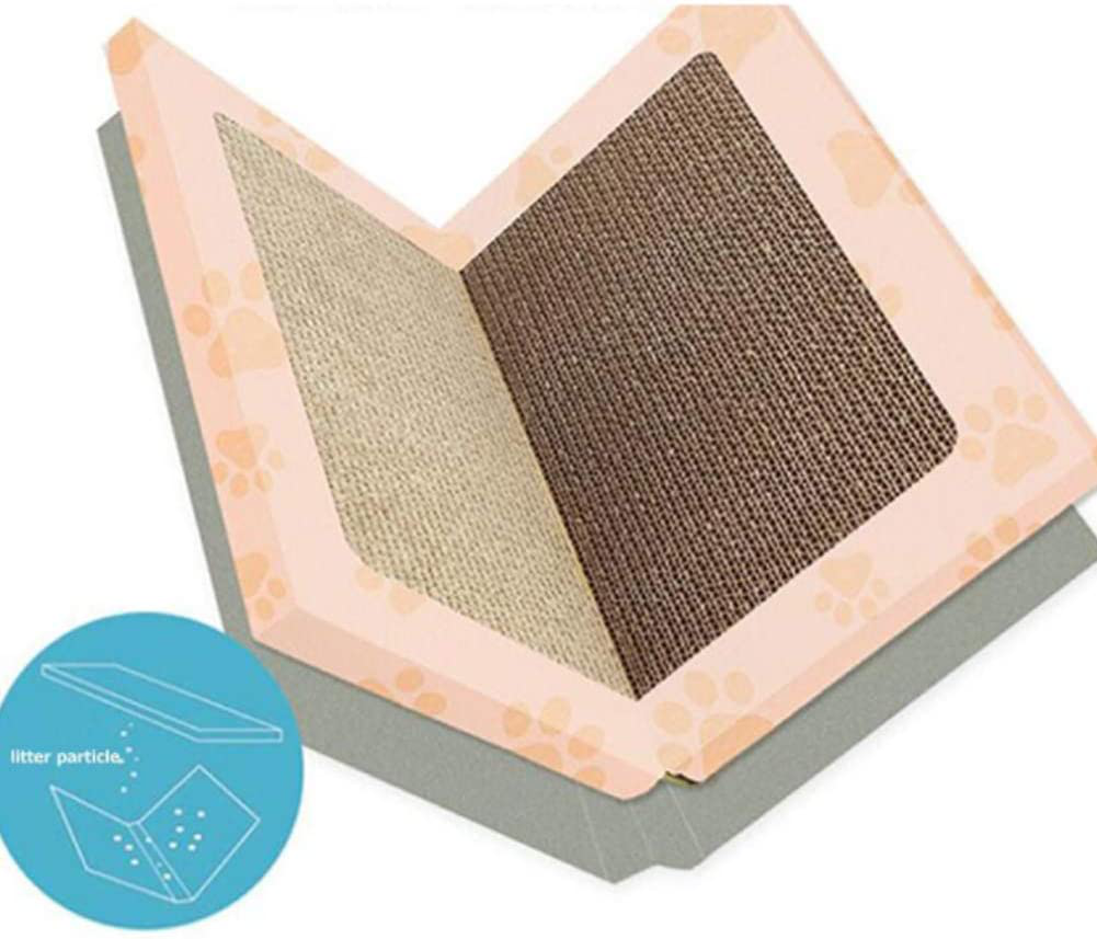 PJDDP Cat Litter Mat,Cat Scratcher Cardboard, Corrugated Cat Scratch,Litter Box Rug Carpet,Cat Litter Mat Litter Trapper,Easy Clean and Floor Carpet Protection Animals & Pet Supplies > Pet Supplies > Cat Supplies > Cat Litter Box Mats PJDDP   