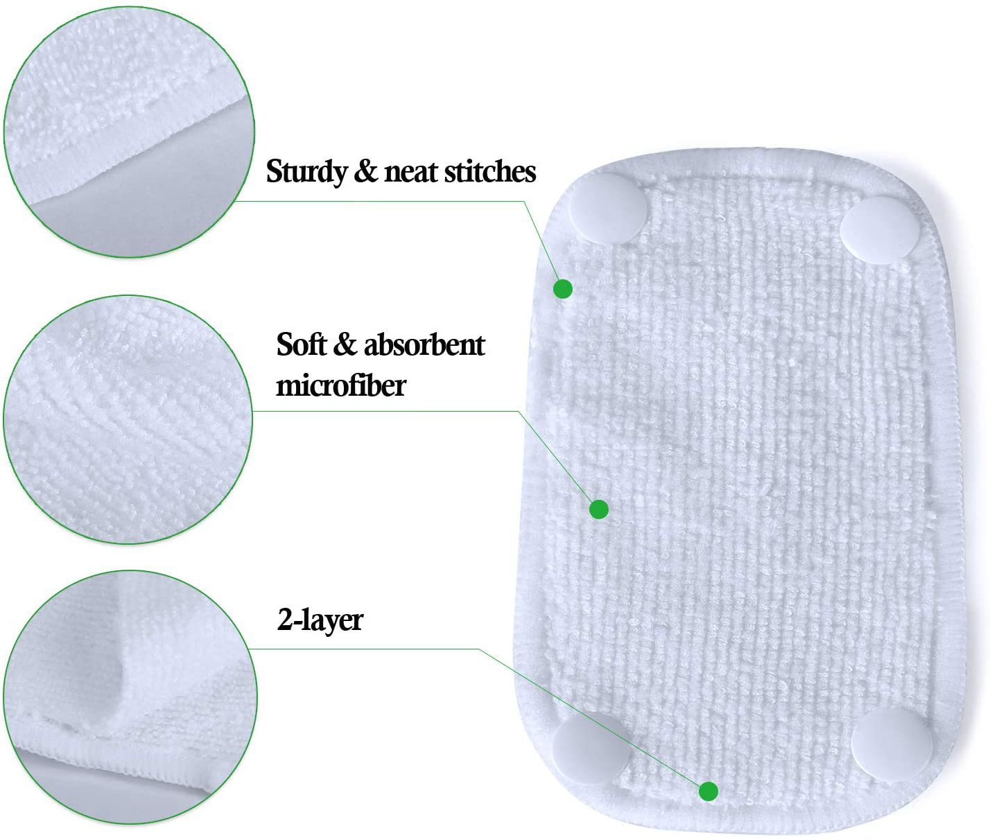 Teamoy Female Dog Diaper Pads, Reusable Doggie Diaper Wraps Liner Pads(Pack of 6) Animals & Pet Supplies > Pet Supplies > Dog Supplies > Dog Diaper Pads & Liners Damero INC   