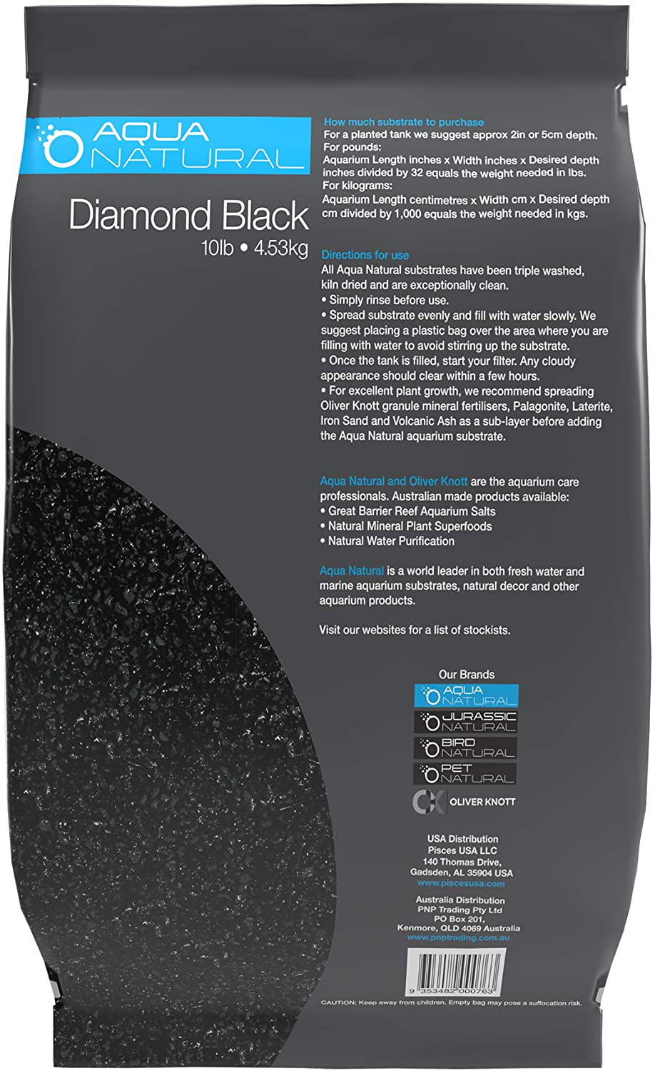 Aquanatural Diamond Black 10Lb, Premium Gravel and Substrate for Aquariums, Fish Tanks and Terrariums, 2-4Mm Animals & Pet Supplies > Pet Supplies > Fish Supplies > Aquarium Gravel & Substrates AquaNatural   