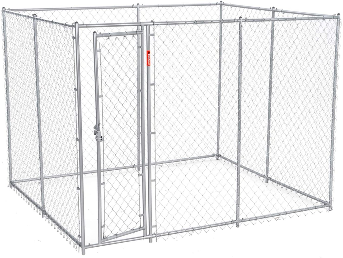 Lucky Dog Chain Link Boxed Kennel Animals & Pet Supplies > Pet Supplies > Dog Supplies > Dog Kennels & Runs Lucky Dog 6 x 5 x 10'/6 x 8 x 6.5'  