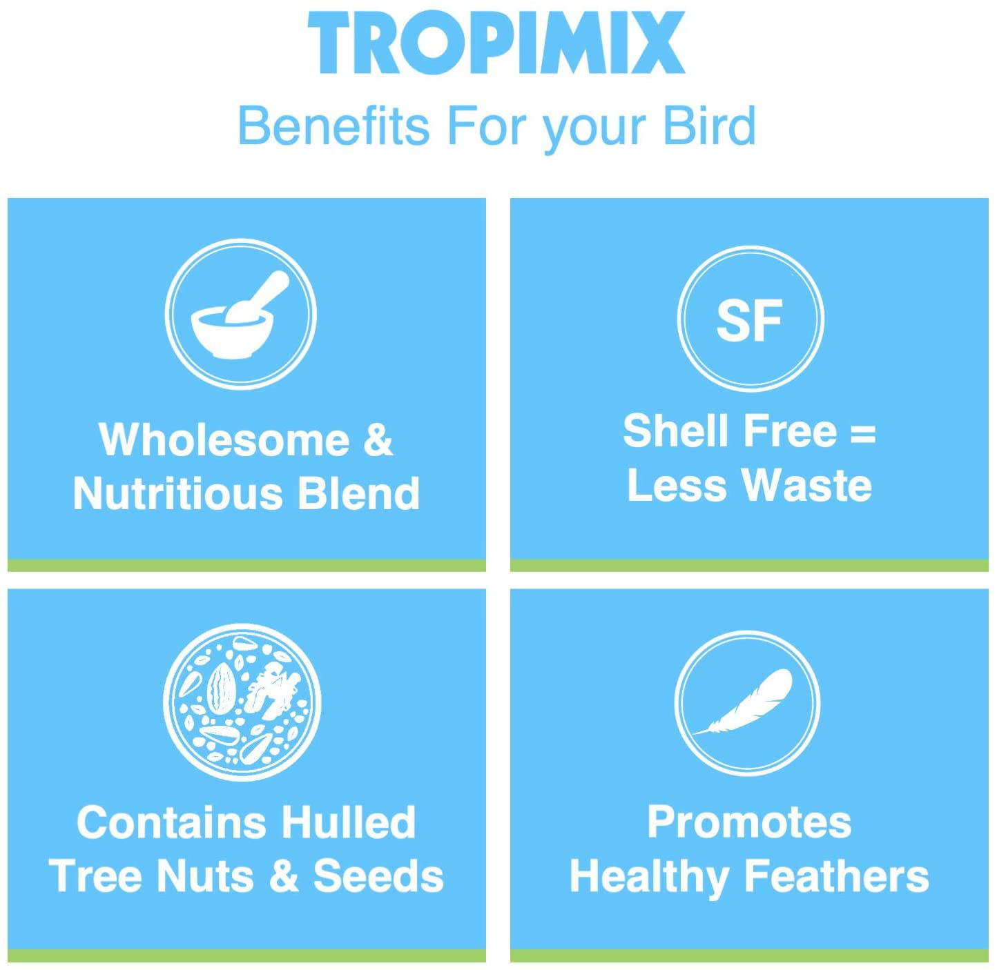 Hagen Tropimix Bird Food, HARI Large Parrot Food with Seeds, Fruit, Nuts, Vegetables, Grains, and Legumes, Enrichment Food Animals & Pet Supplies > Pet Supplies > Bird Supplies > Bird Food Hari   