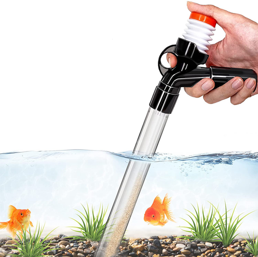 Aquarium Gravel Cleaner Fish Tank Kit Long Nozzle Water Changer for Water Changing and Filter Gravel Cleaning with Air-Pressing Button and Adjustable Water Flow Controller- BPA Free Animals & Pet Supplies > Pet Supplies > Fish Supplies > Aquarium Gravel & Substrates SSRIVER   