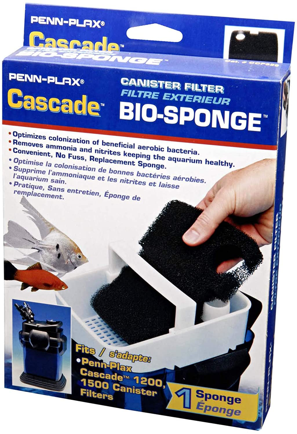 Penn Plax Cascade 1200 / 1500 GPH Canister Filter Aquarium Bio Sponge Replacement; 1 Pack Animals & Pet Supplies > Pet Supplies > Fish Supplies > Aquarium Filters Penn-Plax   