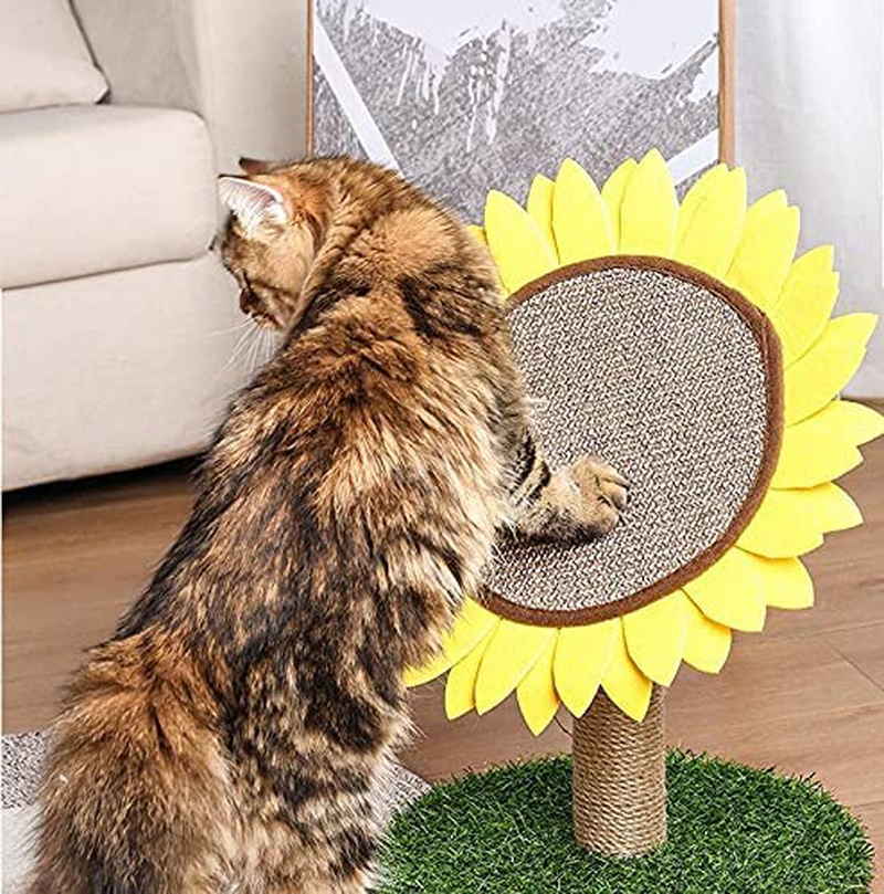 Lovely Caves Sunflower Cat Scratching Post Animals & Pet Supplies > Pet Supplies > Cat Supplies > Cat Furniture LOVELY CAVES   