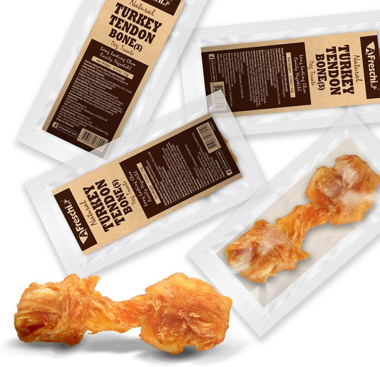 Afreschi Turkey Tendon for Dogs, Premium All-Natural, Hypoallergenic, Dog Chew Treat, Easy to Digest, Alternative to Rawhide, Ingredient Sourced from USA, (Small) Animals & Pet Supplies > Pet Supplies > Small Animal Supplies > Small Animal Treats A Freschi srl   