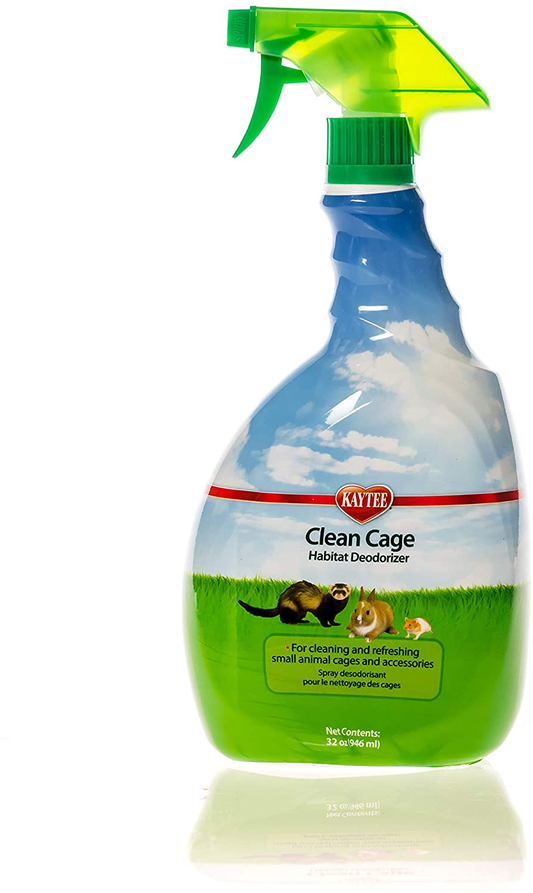 Kaytee Clean Cage Habitat Deodorizer Spray Animals & Pet Supplies > Pet Supplies > Small Animal Supplies > Small Animal Habitat Accessories Kaytee 32-ounces  