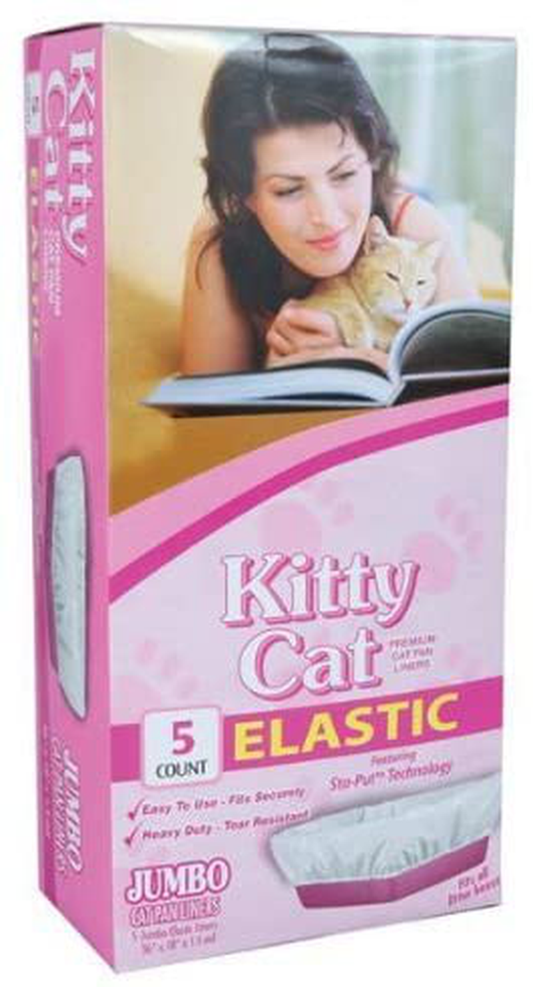 Sta-Put Elastic Cat Pan Liners - 5 Ct - 36" X 19" Animals & Pet Supplies > Pet Supplies > Cat Supplies > Cat Litter Box Liners Sta-Put   