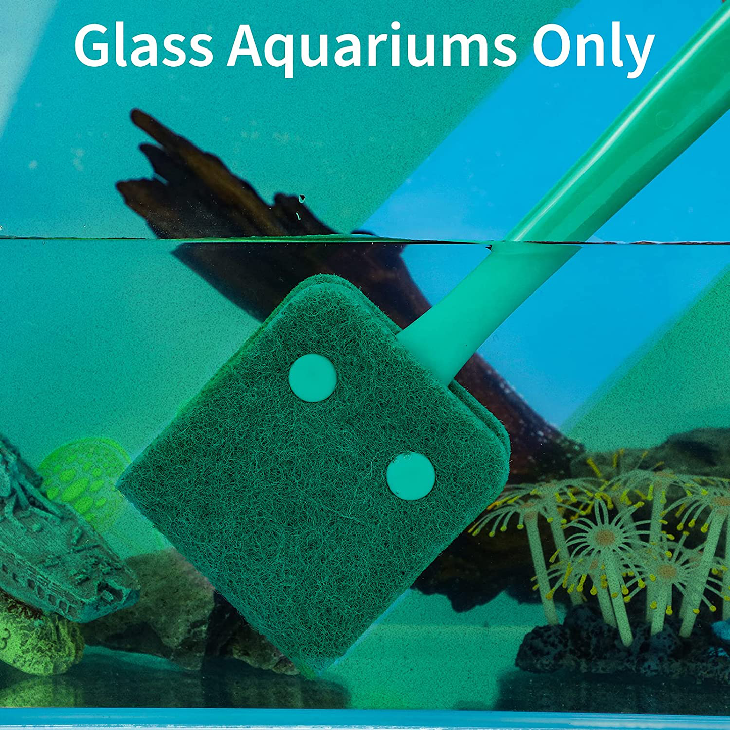 Pawfly Aquarium Algae Scraper Sponge Brush Cleaning Scrubber with 10 Inch Non-Slip Handle for Glass Fish Tanks Animals & Pet Supplies > Pet Supplies > Fish Supplies > Aquarium Cleaning Supplies Pawfly   