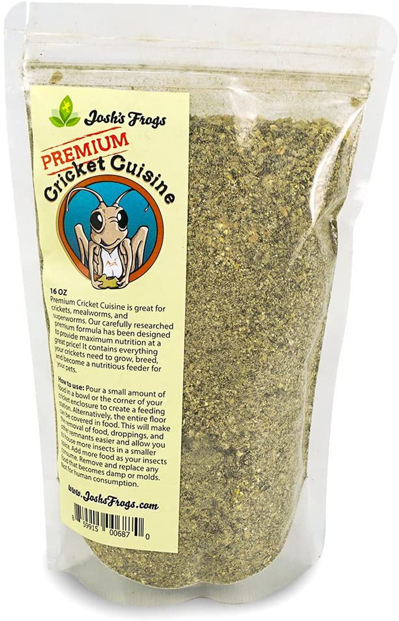 Josh'S Frogs Premium Cricket Cuisine Cricket Gutloading Food Animals & Pet Supplies > Pet Supplies > Reptile & Amphibian Supplies > Reptile & Amphibian Food Josh's Frogs 1.5 Pound (Pack of 1)  