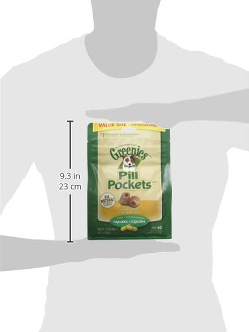GREENIES Pill Pockets Natural Dog Treats, Capsule Size, Chicken Flavor