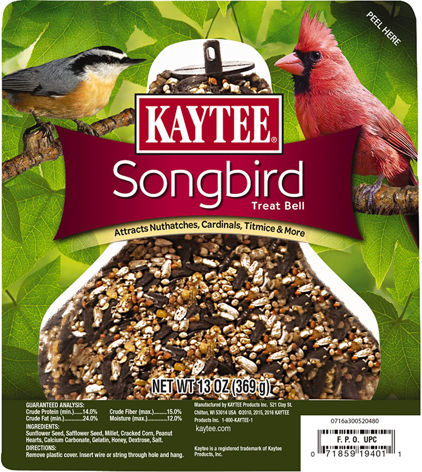 Kaytee Songbird Treat Bell, 13-Ounce Animals & Pet Supplies > Pet Supplies > Bird Supplies > Bird Treats Kaytee   