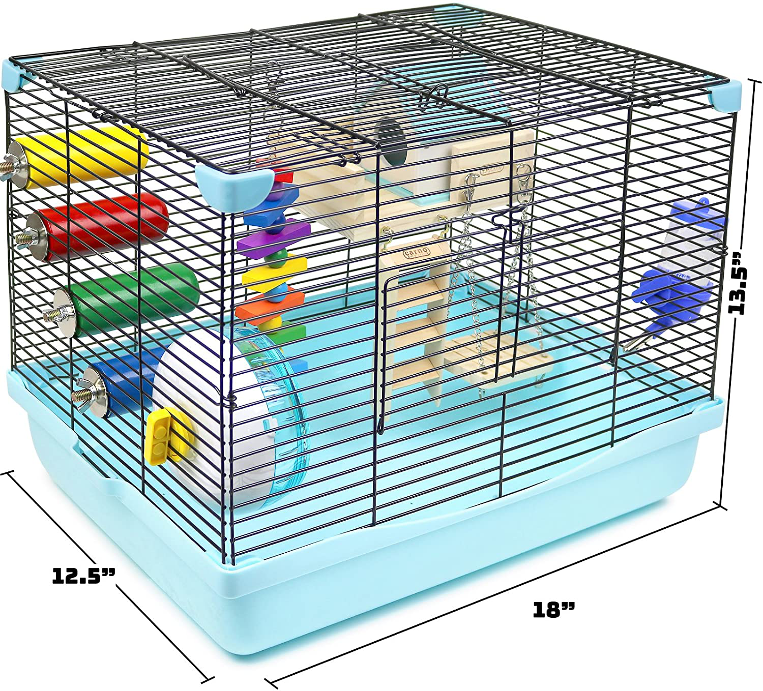 Galapet Hamster Cage with Wheel and Accessories