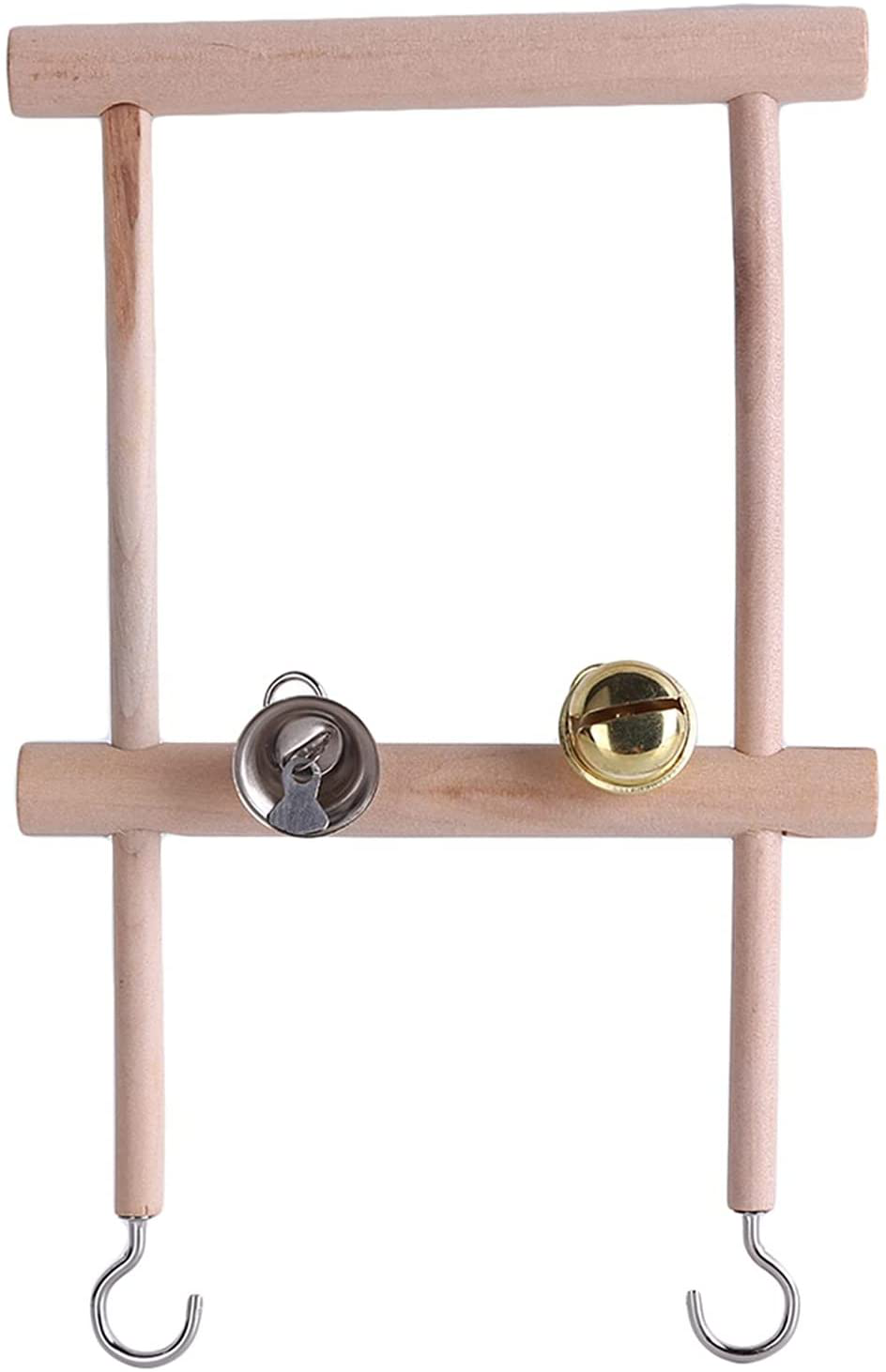 Botreelife Parrot Climbing Ladder Swing Toy Natural Wood Bird Cage Play Gyms Playground Stand for Small Conure Finch African Grey Macaw Animals & Pet Supplies > Pet Supplies > Bird Supplies > Bird Gyms & Playstands Botreelife   