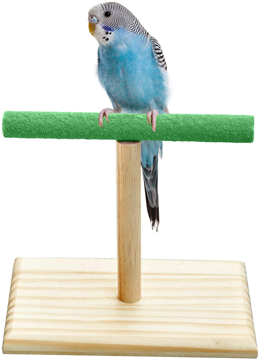 Mrli Pet Play Stand for Birds-Parrot Playstand Bird Play Stand Cockatiel Playground Wood Perch Gym Playpen Ladder with Feeder Cups Toys Exercise Play Animals & Pet Supplies > Pet Supplies > Bird Supplies > Bird Gyms & Playstands Mrli Pet   