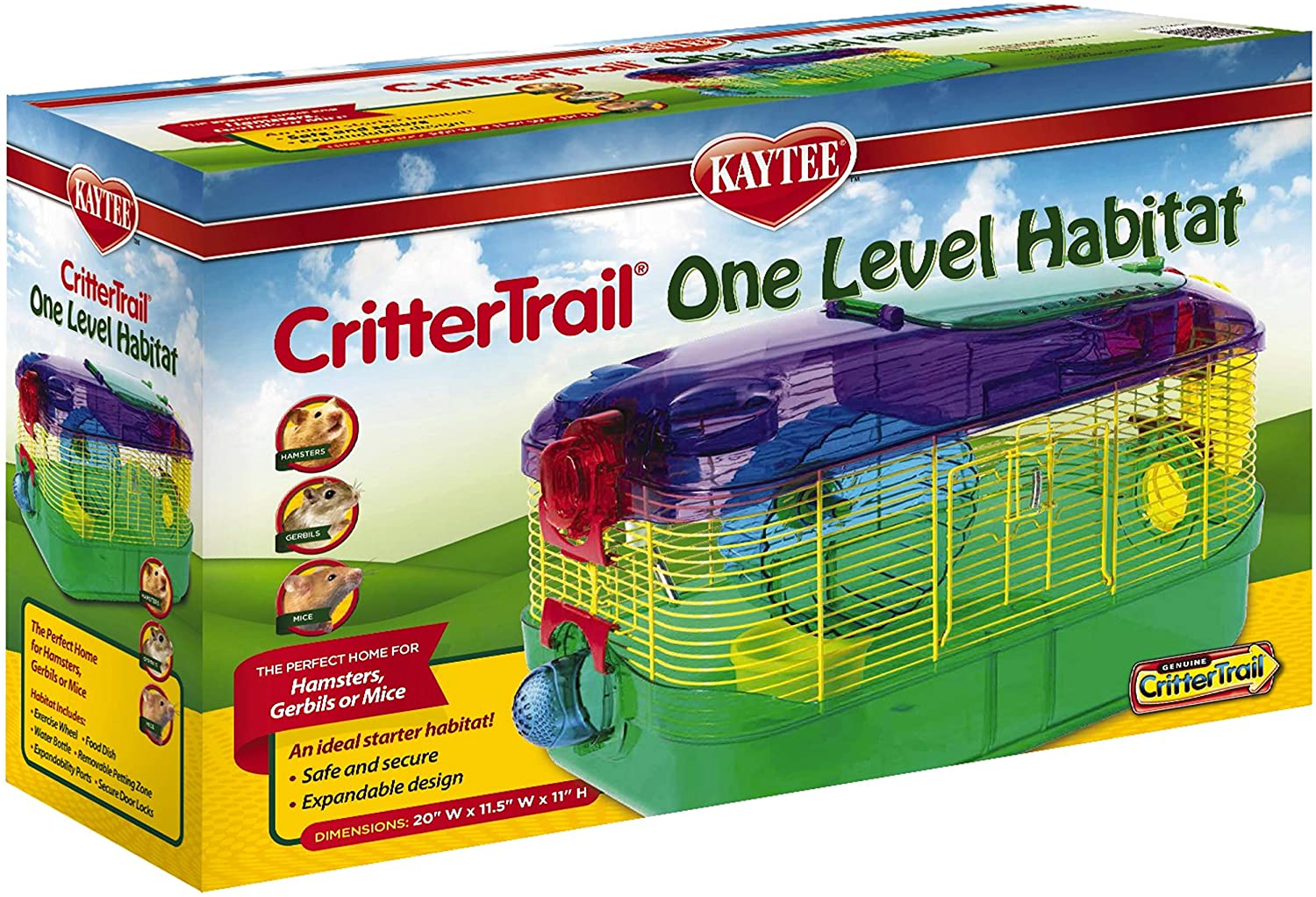 Kaytee Crittertrail 1-Level Habitat Animals & Pet Supplies > Pet Supplies > Small Animal Supplies > Small Animal Habitat Accessories Central Garden & Pet   