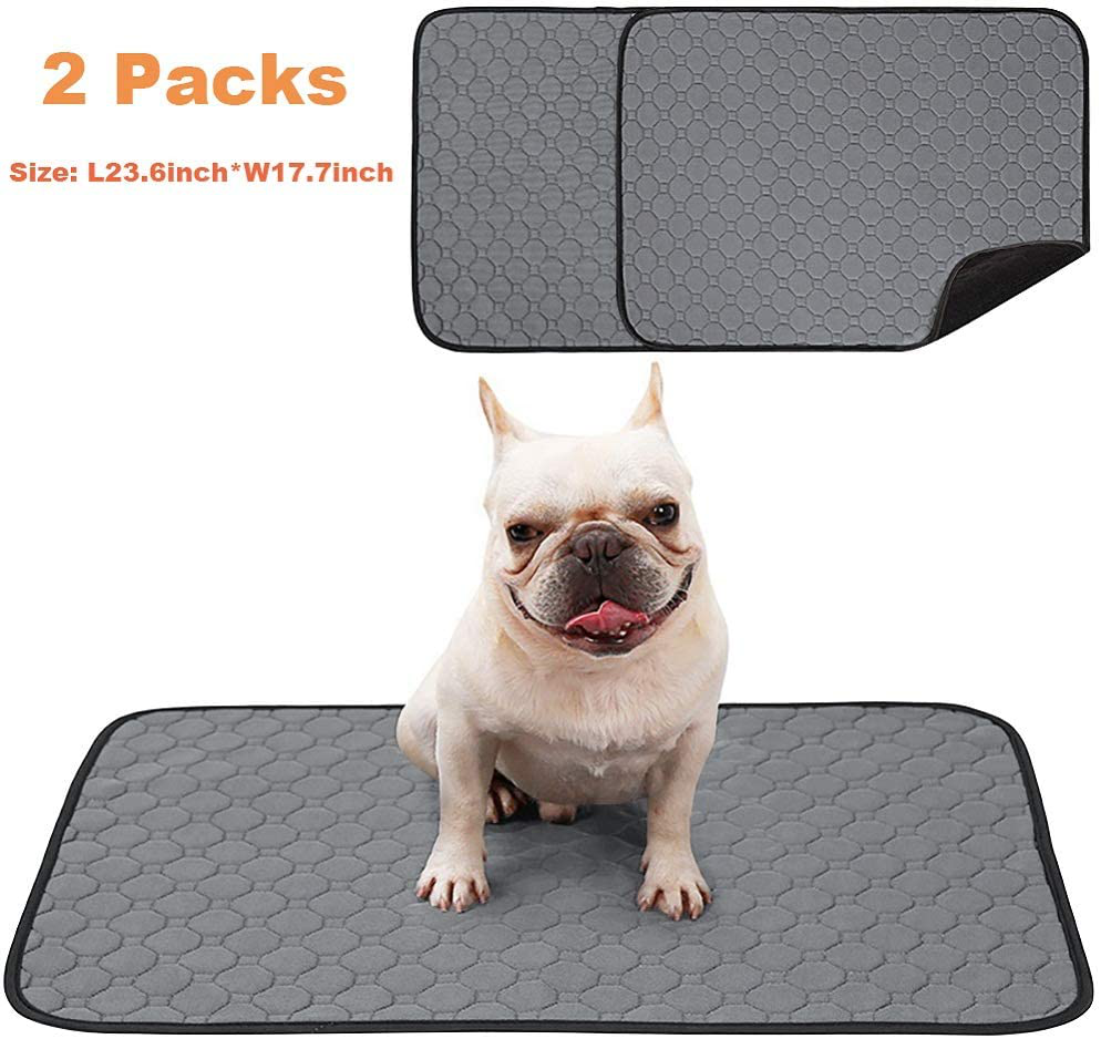 Sycore Guinea Pig Pee Changing Pads 2 Pack, Washable Waterproof Fleece Cage Liners for Guinea Pig and Small Pet Animals,Reusable anti Slip Guinea Pig Bedding Pee Pad Small Size (Grey) Animals & Pet Supplies > Pet Supplies > Small Animal Supplies > Small Animal Bedding SYcore   