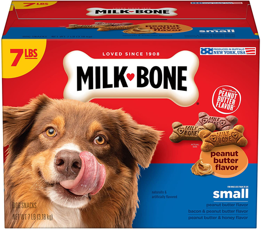 Milk-Bone Peanut Butter Flavor Dog Treats for Dogs of All Sizes Animals & Pet Supplies > Pet Supplies > Dog Supplies > Dog Treats Milk-Bone Small 7 Pound (Pack of 1) 
