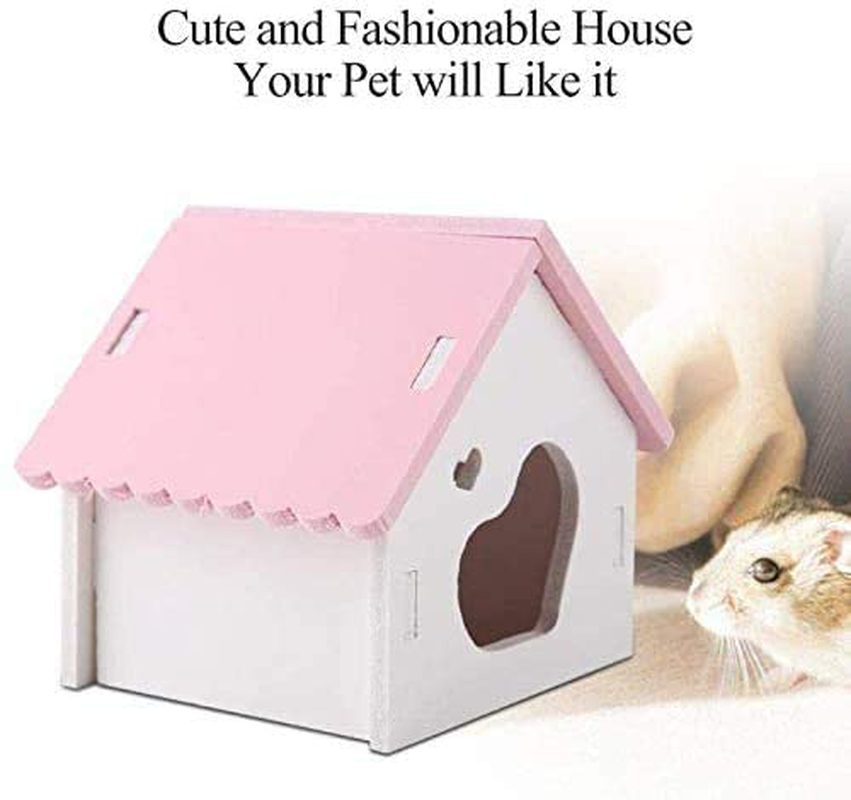 JUILE YUAN Hamsters House DIY Wooden Gerbil Hideout, Hamster Ladder Exercise Fitness Toys, Small Animals Habitat Fun Play Rainbow Bridge Hamster Cage Accessories (3 Packs) Animals & Pet Supplies > Pet Supplies > Small Animal Supplies > Small Animal Habitat Accessories JUILE YUAN   