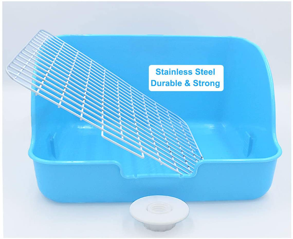 Pet Small Rat Toilet, Square Potty Trainer Corner Litter Bedding Box Pet Pan for Small Animal/Rabbit/Guinea Pig/Galesaur/Ferret Animals & Pet Supplies > Pet Supplies > Small Animal Supplies > Small Animal Bedding Amakunft   