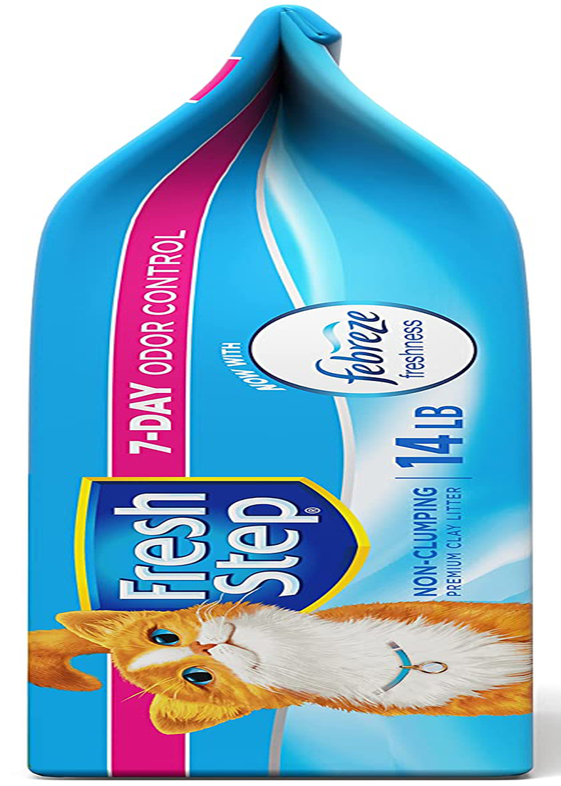 Fresh Step Non-Clumping Premium Cat Litter with Febreze Freshness, Scented, Multi, 224 Ounce (Package May Vary) Animals & Pet Supplies > Pet Supplies > Cat Supplies > Cat Litter Fresh Step   