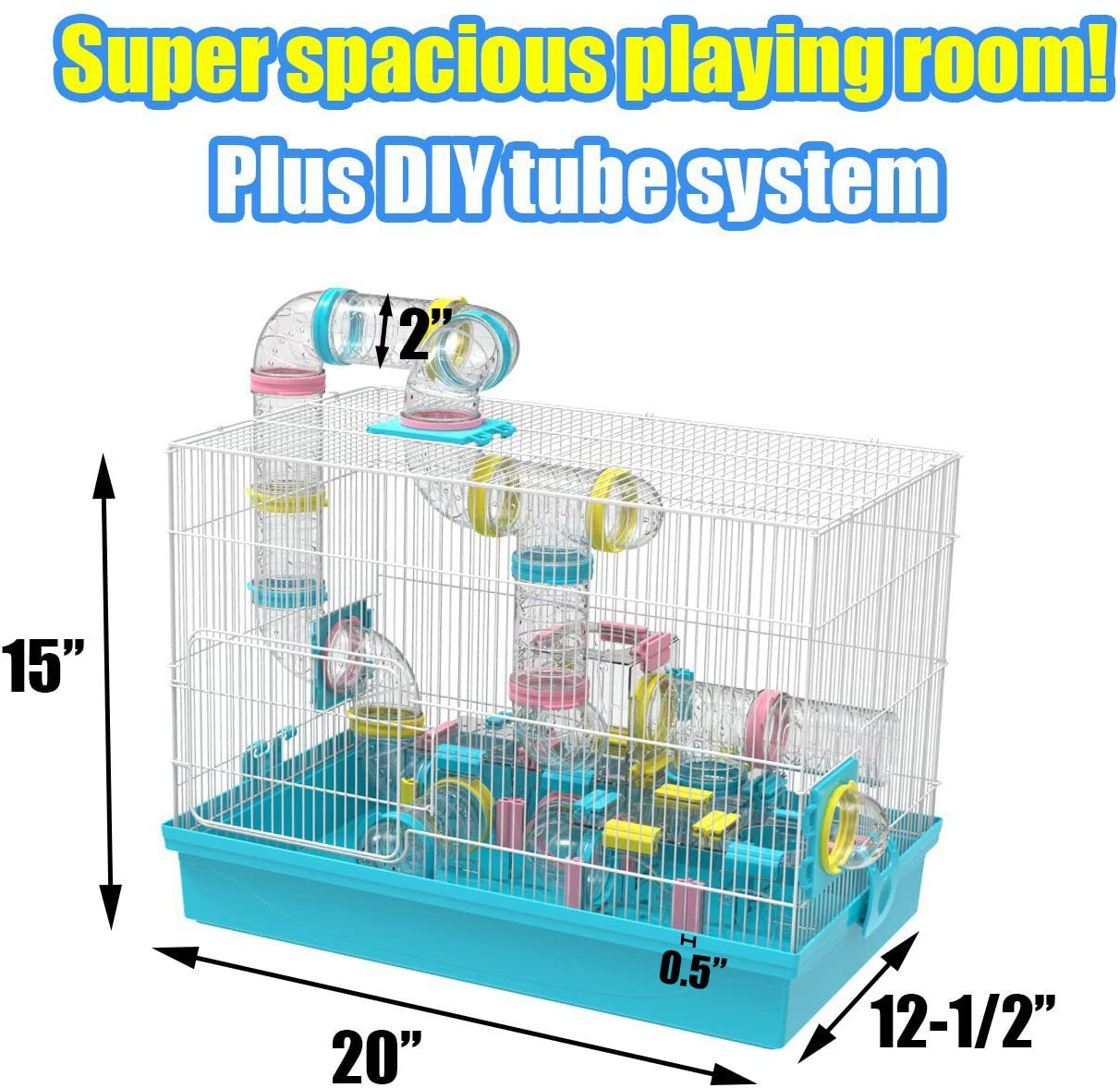 GNB PET Hamster Cage DIY Habitat Animals & Pet Supplies > Pet Supplies > Small Animal Supplies > Small Animal Habitats & Cages GNB PET   
