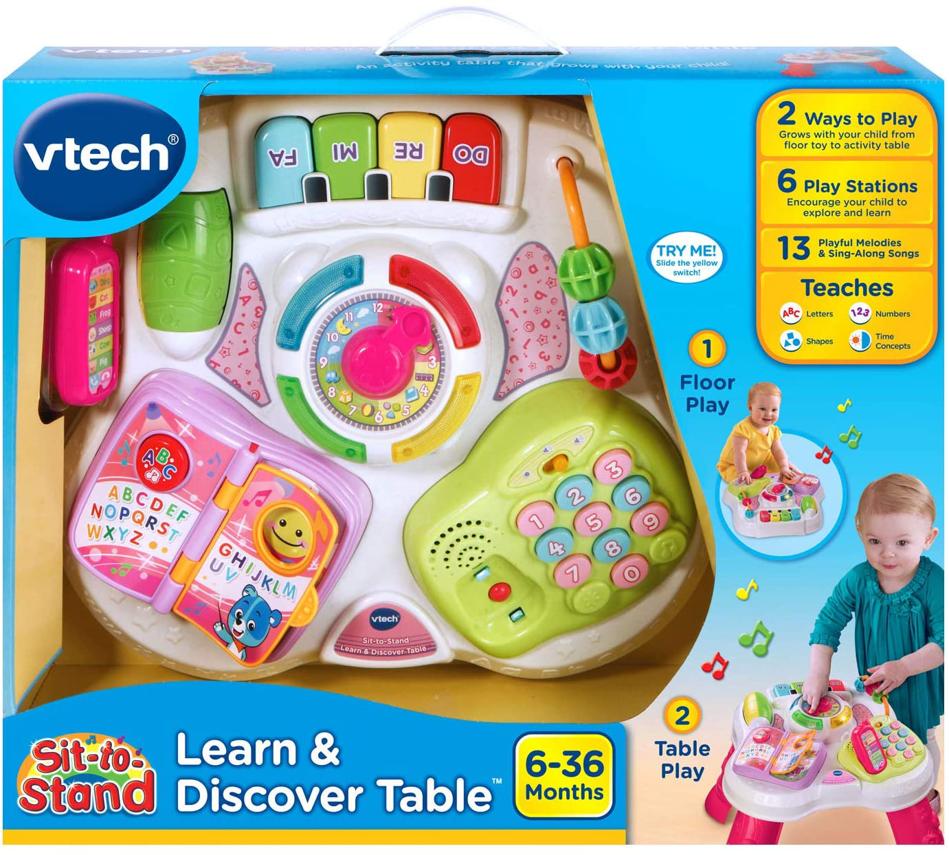 Vtech Sit-To-Stand Learn & Discover Table, Pink Animals & Pet Supplies > Pet Supplies > Bird Supplies > Bird Gyms & Playstands VTech   