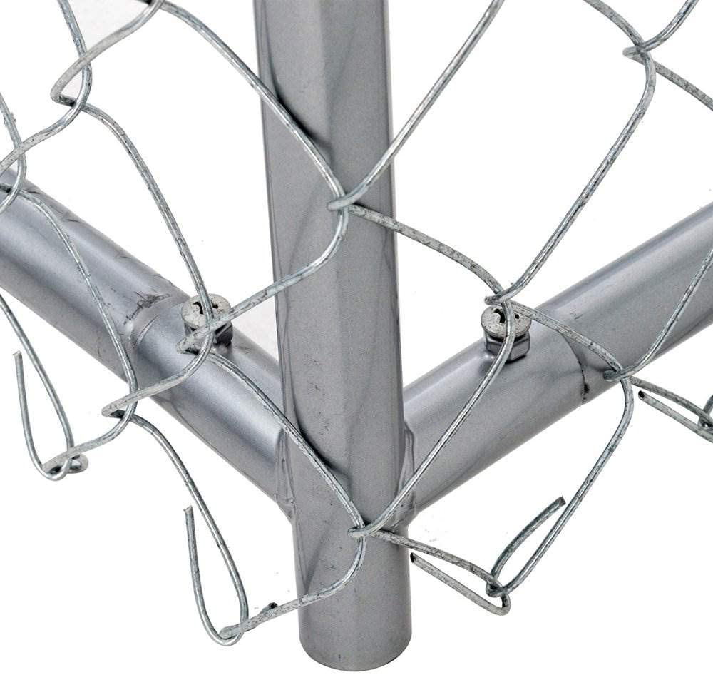 Lucky Dog 5 X 5 X 4 Foot Heavy Duty Outdoor Chain Link Dog Kennel (2 Pack)