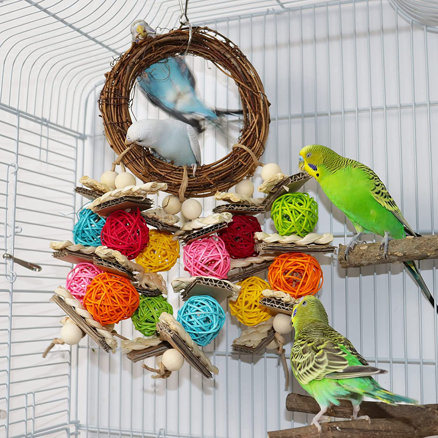 G-HY Bird Parrot Toys, All Natural Corn-Skinned Parrot Chewing and Climbing Toys, Safe and Non-Toxic for Small Parrots, Budgies, Parakeets,Conures,Macaws, Lovebirds Animals & Pet Supplies > Pet Supplies > Bird Supplies > Bird Toys G-HY   