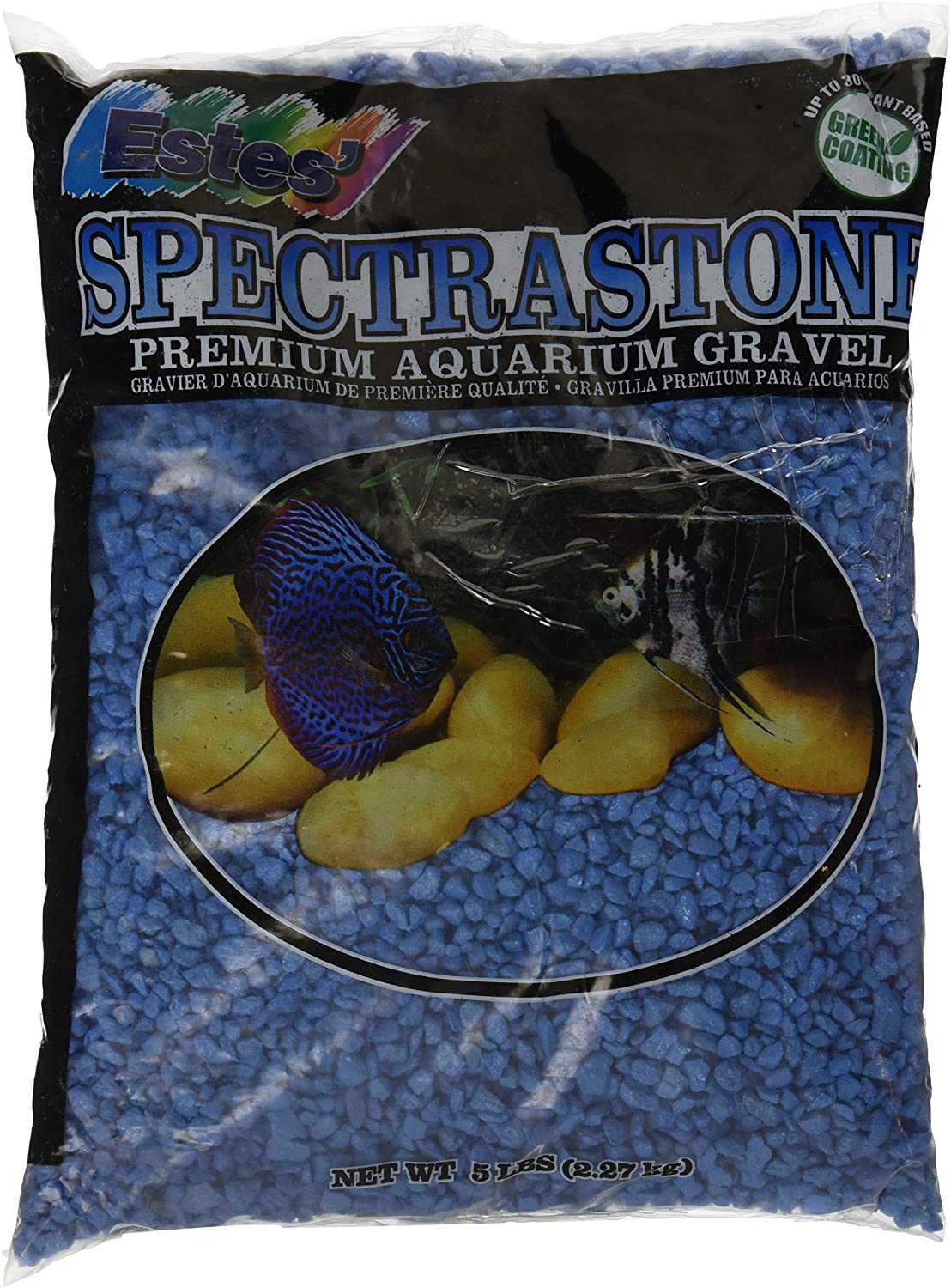 Spectrastone Special Light Blue Aquarium Gravel for Freshwater Aquariums, 5-Pound Bag Animals & Pet Supplies > Pet Supplies > Fish Supplies > Aquarium Gravel & Substrates Spectrastone   