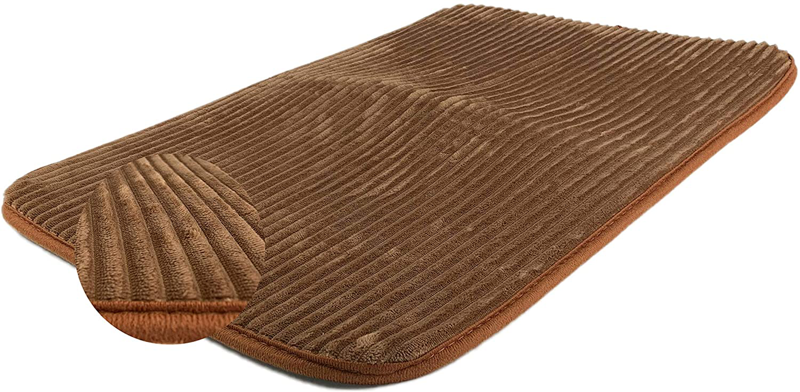 IUBUZOL Cat Litter Mat, Kitty Litter Trapping Mat，3D Design Mat, Soft Mat,Easy to Clean Up, No More Messy Floors Animals & Pet Supplies > Pet Supplies > Cat Supplies > Cat Litter Box Mats IUBUZOL Brown 15.7Wx23.6L 