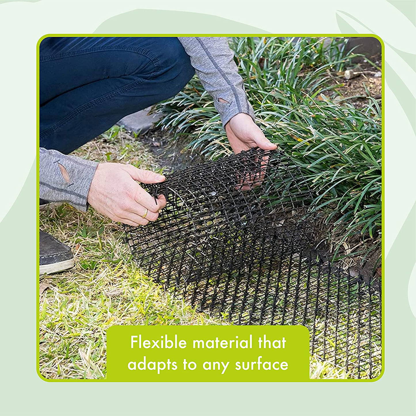 Homarden - Outdoor Training Mat for Cats (13 Ft) - Deterrent Mats for Pets - Indoor and Outdoor Scat Mat - Deterrent Device - Includes 12 Garden Staples Animals & Pet Supplies > Pet Supplies > Cat Supplies > Cat Furniture Homarden   