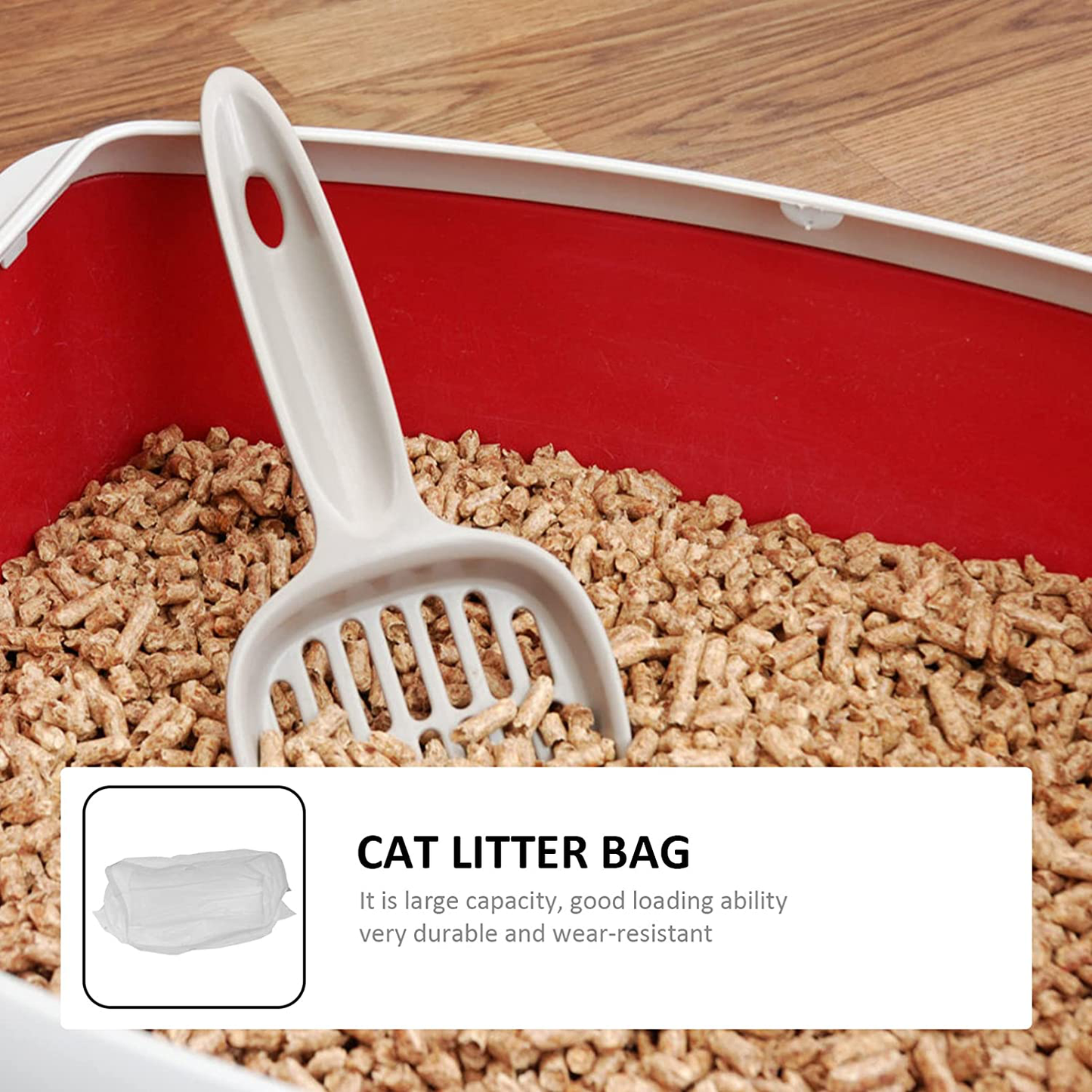 TEHAUX 20PCS Cat Litter Box Liners, Useful Drawstring Litter Pan Bags Convenient Cat Litter Bags for Cat Supplies- 25. 15X15. 72X0. 08Inch Animals & Pet Supplies > Pet Supplies > Cat Supplies > Cat Litter Box Liners TEHAUX   