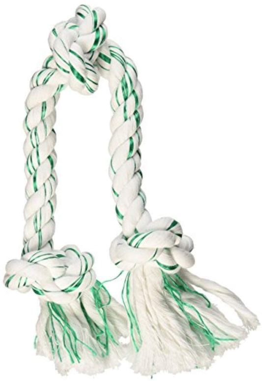 Booda Fresh N Floss 3 Knot Tug Rope Dog Toy, Large, Spearmint Animals & Pet Supplies > Pet Supplies > Dog Supplies > Dog Toys Petmate   