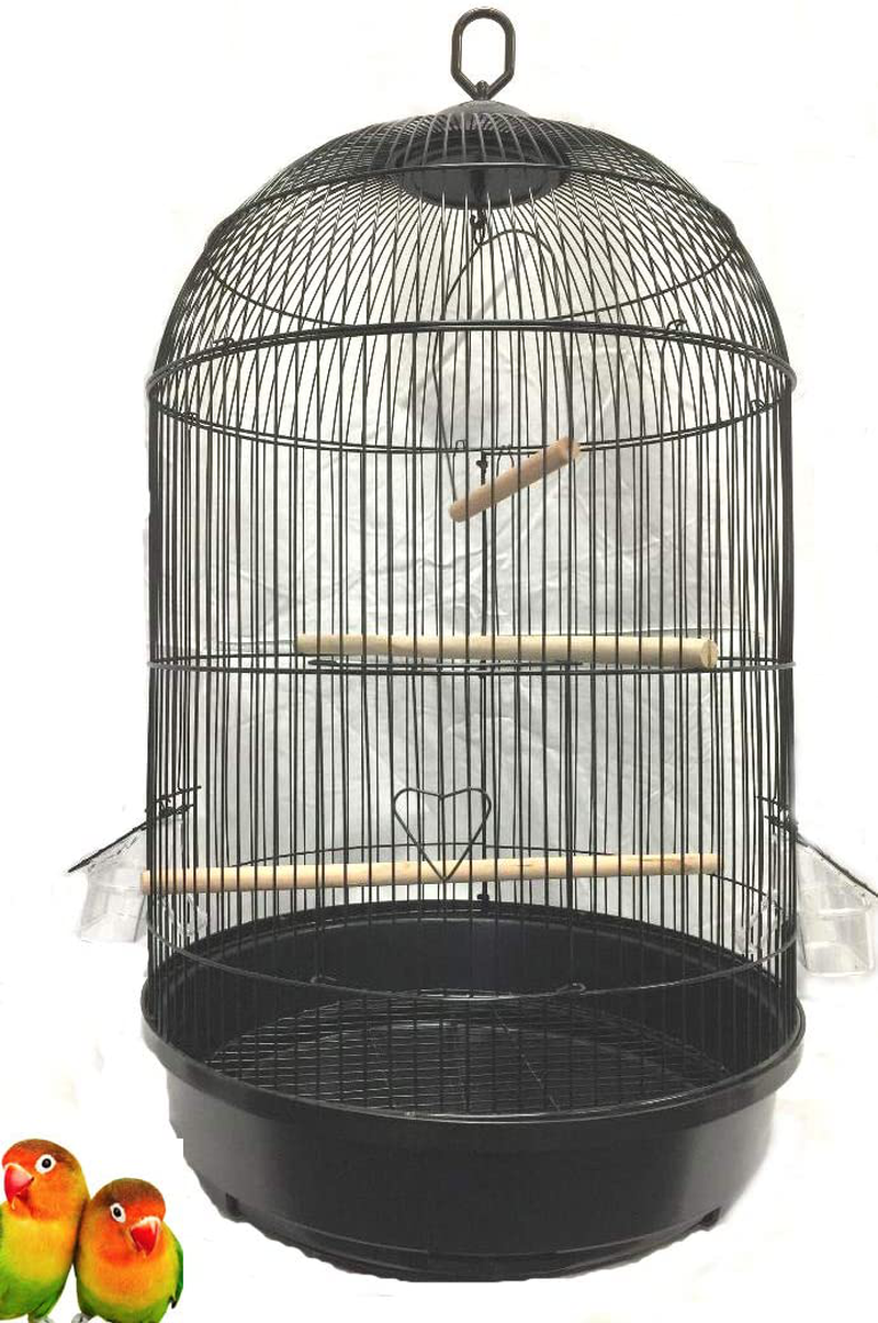 Mcage 60" Classic round Bird Cage with Stand for Finch Canary Aviary Budgie Cockatiel Parakeet Animals & Pet Supplies > Pet Supplies > Bird Supplies > Bird Cages & Stands Mcage   