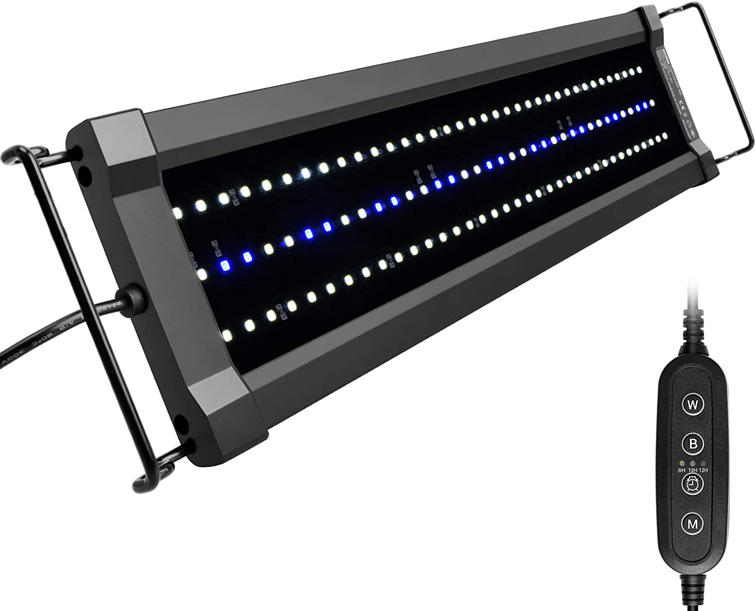 NICREW Classicled Gen 2 Aquarium Light, Dimmable LED Fish Tank Light with 2-Channel Control, White and Blue Leds, High Output, Size 18 to 24 Inch, 15 Watts Animals & Pet Supplies > Pet Supplies > Fish Supplies > Aquarium Lighting NICREW 18 - 24 in  